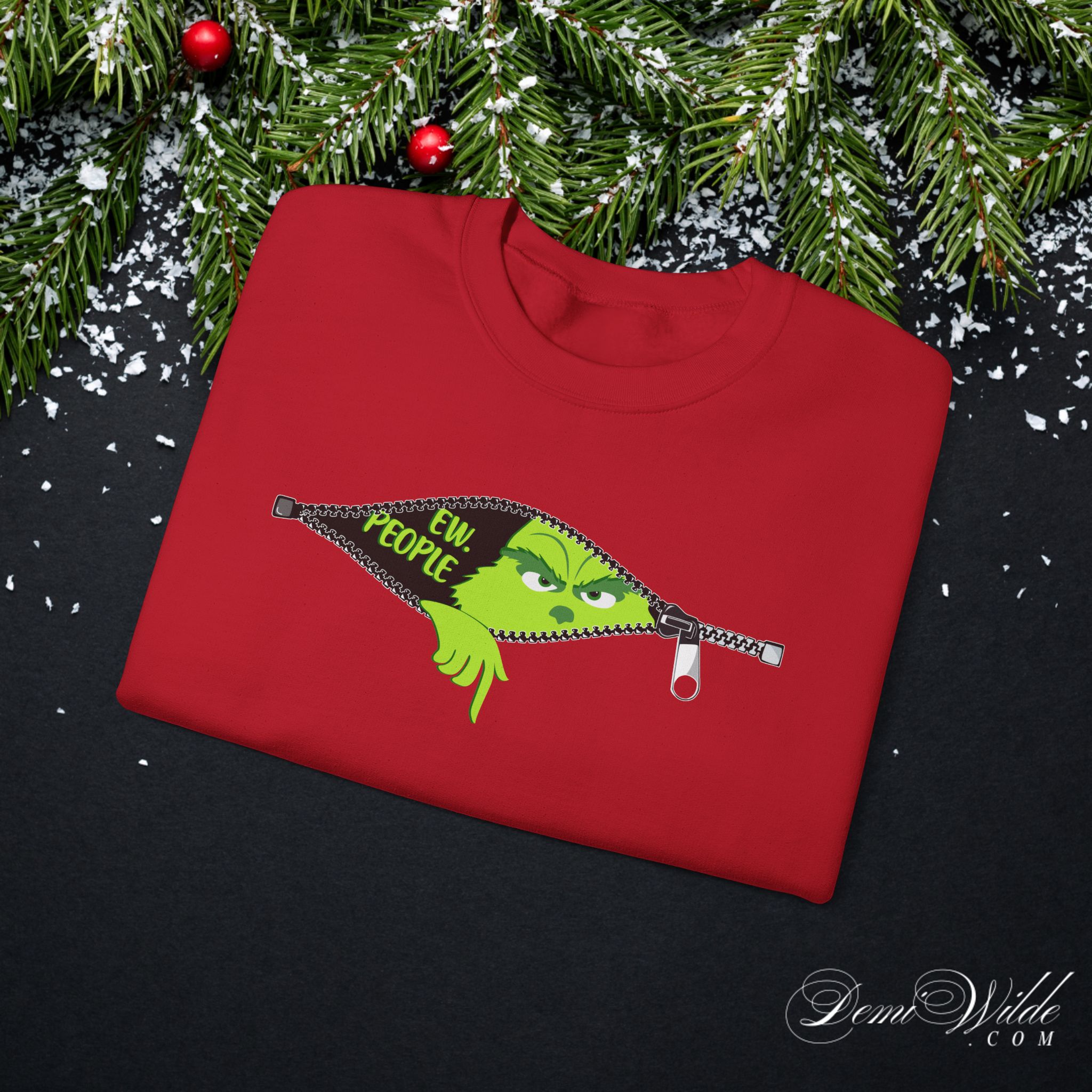Grinch 'Ew People' Crewneck Sweatshirt - Image 15