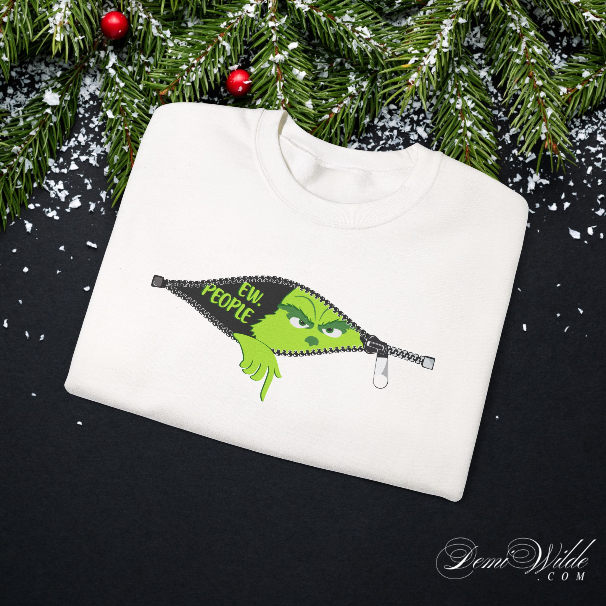 Grinch 'Ew People' Crewneck Sweatshirt - Image 2