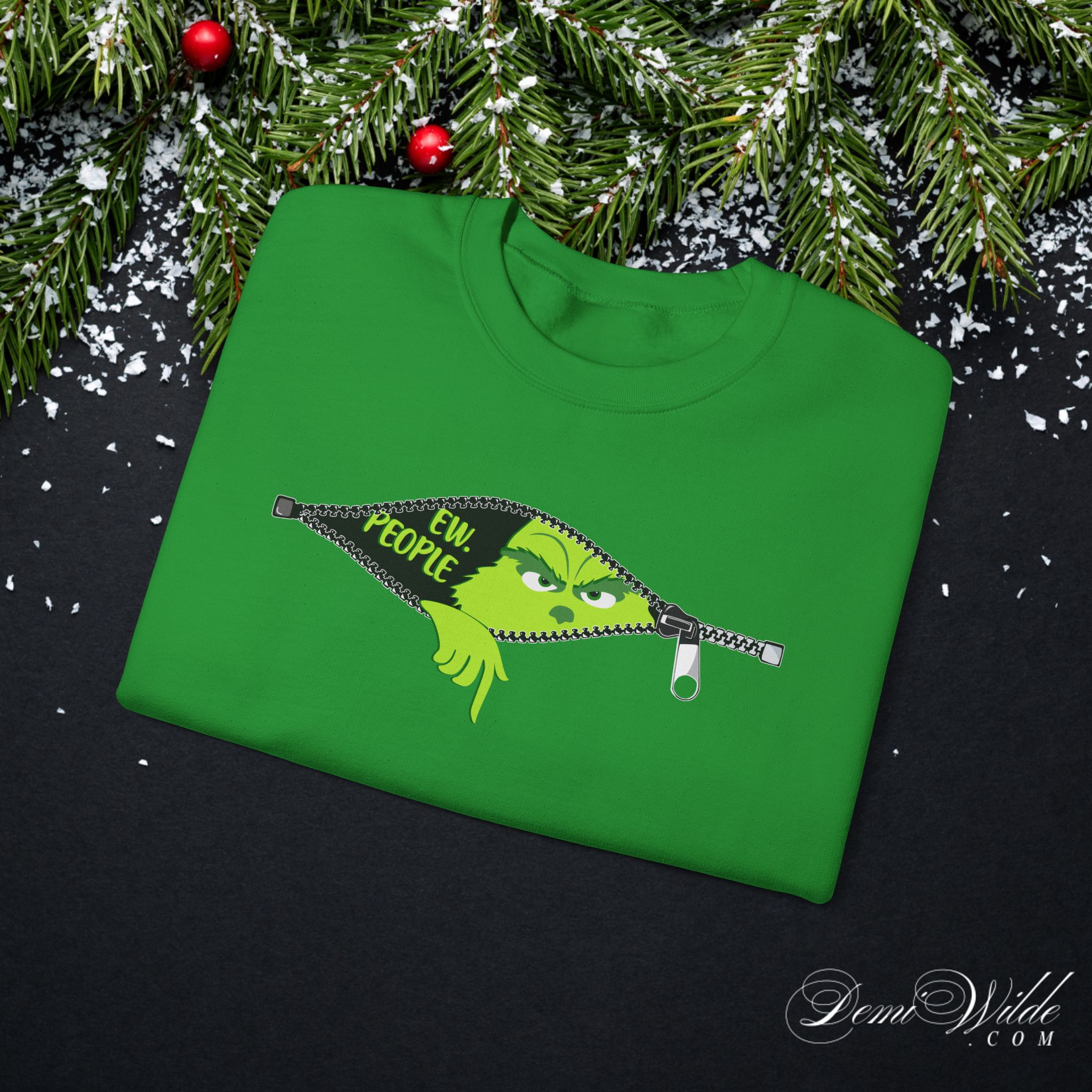 Grinch 'Ew People' Crewneck Sweatshirt - Image 9
