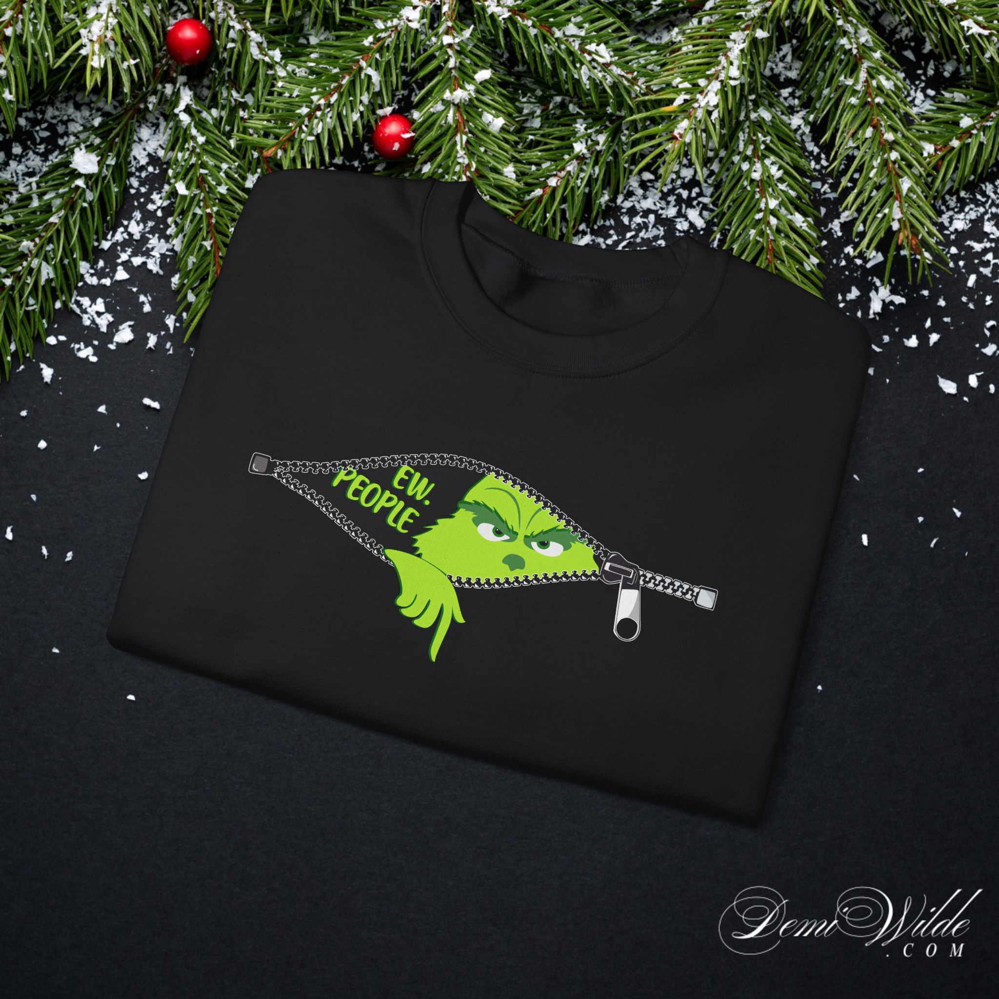 Grinch 'Ew People' Crewneck Sweatshirt - Image 4